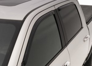 Ford F-250 Super Duty Wind Deflectors - Front + Rear - AVS - In-Channel - Smoke - `17-`18 Ford F-250 Super Duty Wind Deflectors - Front + Rear - AVS - In-Channel - Smoke - `17-`18