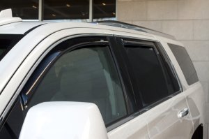 Cadillac Escalade In-Channel Ventvisor - Front + Rear - AVS - Smoke - `07-`14
