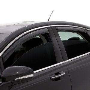 Hyundai Accent Wind Deflectors - Front + Rear - AVS - In-Channel - Smoke - `06-`10