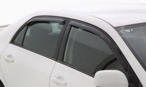 Hyundai Accent Wind Deflectors - Front + Rear - AVS - In-Channel - Smoke - `06-`10