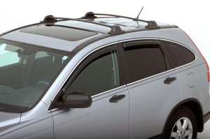 Honda CR-V Wind Deflectors - Front + Rear - AVS - In-Channel - Smoke - `07-`11