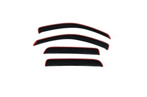 Dodge Dakota Ventvisors - Front + Rear - AVS - In-Channel - Smoke - `05-`11 Dodge Dakota Ventvisors - Front + Rear - AVS - In-Channel - Smoke - `05-`11