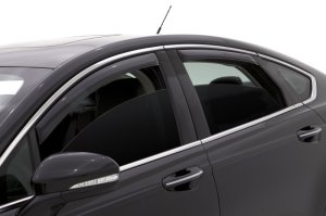 Ford Fusion In-Channel Ventvisor - Front + Rear - AVS - Smoke - `13-`18