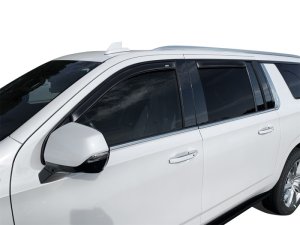 GMC Yukon XL In-Channel Ventvisor - AVS - Smoke - 2021