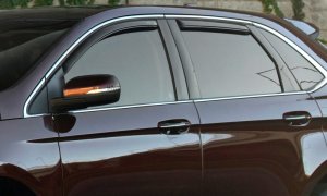 Honda Pilot Wind Deflectors - Front + Rear - AVS - In-Channel - Smoke - `03-`08