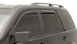 Honda Pilot Wind Deflectors - Front + Rear - AVS - In-Channel - Smoke - `03-`08