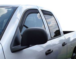 Dodge RAM 1500 Mega Cab Side Window Deflector - Front + Rear - AVS - In-Channel Ventvisor - Smoke - `06-`08