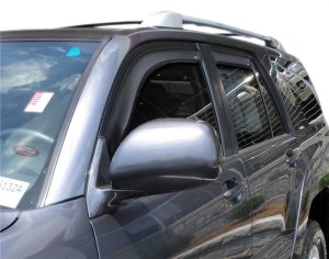 Toyota 4Runner Wind Deflectors - Front + Rear - AVS - In-Channel - Smoke - `03-`09