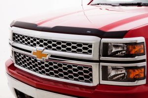 Chevrolet Silverado 2500 Hood Deflector - Front - AVS - Aeroskin Low Profile - Matte Black - `15-`18