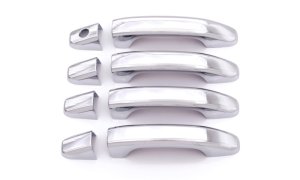 Chevrolet Silverado 1500 Door Handle Covers - AVS - 4 Door 8pc Set - Chrome - `14-`18