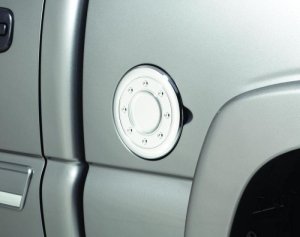 Cadillac Escalade Fuel Door Cover - AVS - Chrome - `02-`06