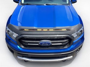Ford Ranger Hood Deflector - AVS - Aeroskin LightShield - Black - 2019