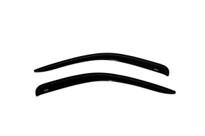 Dodge Dakota Quad Cab Side Window Deflectors - Front - AVS - Outside Mount - Smoke - `05-`10