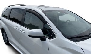 Toyota Sienna Side Window Deflector - Front - AVS - Outside Mount - Smoke - `21-`22