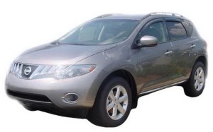Nissan Murano Wind Deflectors - AVS - Ventvisor Outside Mount - Smoke - `09-`14