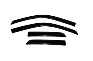 Dodge RAM 1500 Quad Cab Wind Deflectors - Side - AVS - Ventvisor Outside Mount - Smoke - `09-`18