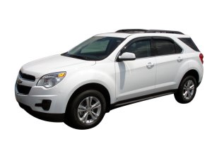 Chevrolet Equinox Side Window Deflectors - Outside Mount - AVS - Smoke - `10-`17