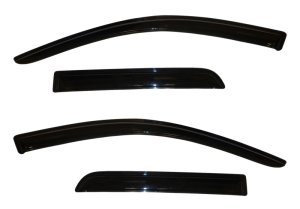 Mitsubishi Outlander Sport Side Window Deflector - AVS - Ventvisor Outside Mount, 4pc - Smoke - `11-`13