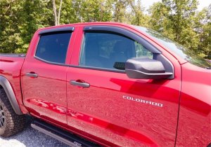 Chevrolet Colorado Wind Deflectors - Outside Mount - AVS - Smoke - 2023+