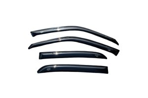 Ford Crown Victoria Side Window Deflector - AVS - Outside Mount - Smoke - `98-`11