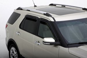 Ford Explorer Wind Deflector - AVS - Ventvisor Outside Mount - Smoke - `11-`18