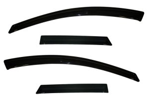 Mazda 3 Ventvisor Outside Mount Window Deflectors - AVS - Ventvisor 4pc - Smoke - `10-`13 Mazda 3 Ventvisor Outside Mount Window Deflectors - AVS - Ventvisor 4pc - Smoke - `10-`13