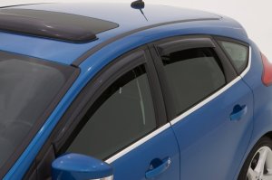 Ford Focus Wind Deflectors - Side - AVS - Ventvisor Outside Mount - Smoke - `12-`18