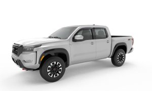 Nissan Frontier Side Window Deflector - AVS - External Mount - Smoke - 2022+