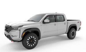 Nissan Frontier Side Window Deflector - AVS - External Mount - Smoke - 2022+