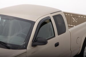 Dodge Dakota Crew Cab Wind Deflectors - AVS - Ventvisor 4pc - Smoke - `00-`04 Dodge Dakota Crew Cab Wind Deflectors - AVS - Ventvisor 4pc - Smoke - `00-`04