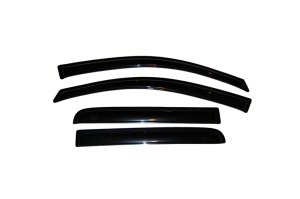 Nissan Titan Wind Deflectors - AVS - Outside Mount - Smoke - `04-`15