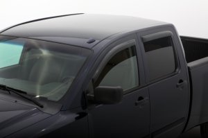 Nissan Titan Wind Deflectors - AVS - Outside Mount - Smoke - `04-`15