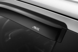 Ford F-150 Supercrew Wind Deflectors - AVS - Outside Mount, 4pc - Smoke - `15-`18