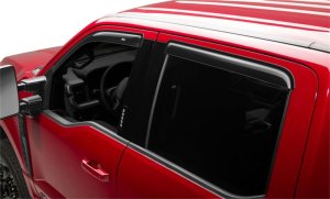 Ford F-150 Supercrew Wind Deflectors - AVS - Outside Mount, 4pc - Smoke - `15-`18