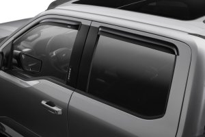 Ford F-150 Supercrew Wind Deflectors - AVS - Outside Mount, 4pc - Smoke - `15-`18