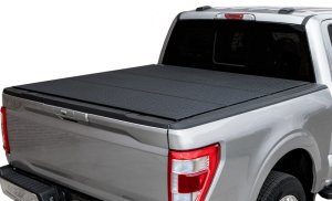 Nissan Titan Tonneau Cover - Access - LOMAX Tri-Fold - Black Diamond - `17-`24