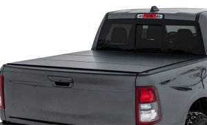 Dodge RAM 1500 Tonneau Cover - Access - LOMAX Tri-Fold - Carbon Fiber - `02-`18