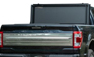 GMC 1500 Tonneau Cover - Access - LOMAX Stance Hard Tri-Fold - Carbon Fiber - `14-`18