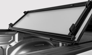 GMC Canyon Hard Tri-Fold Tonneau Cover - Access - LOMAX Stance - Carbon Fiber - `15-`22