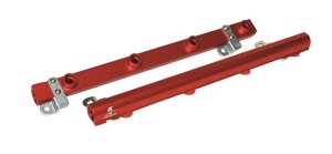 Ford Mustang Fuel Rails - Aeromotive - Billet, Type II bright dip anodized - Red - `96-`04