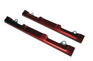 Ford Mustang Fuel Rail - Aeromotive - Billet - Red - `98-`04