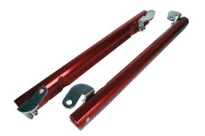 Cadillac Northstar Fuel Rails - Aeromotive - Billet - Red, Type II bright dip anodized - `05-`06
