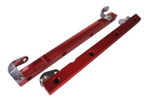 Cadillac Northstar Fuel Rails - Aeromotive - Billet - Red, Type II bright dip anodized - `05-`06