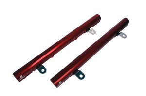 Ford Mustang Fuel Rails - Aeromotive - High Flow, Billet - Red - `05-`09