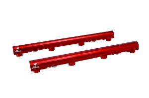 Ford Mustang Fuel Rails - Aeromotive - High Flow, Billet - Red - `05-`09