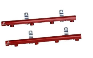 Subaru WRX STI Fuel Rail - Aeromotive - High Flow, Billet - Red - `07-`14