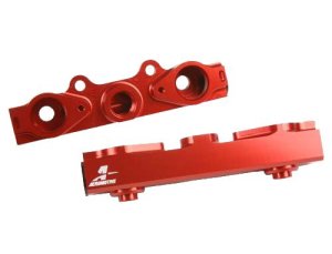 Subaru WRX STI Fuel Rail - Aeromotive - High Flow, Billet - Red - `07-`14