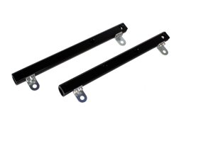 Ford Mustang Cobra Jet Fuel Rails - Aeromotive - ORB-08 inlet and outlet ports - Black - `10-`12