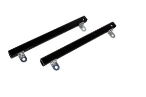 Ford Mustang Cobra Jet Fuel Rails - Aeromotive - ORB-08 inlet and outlet ports - Black - `10-`12