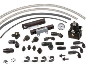 Subaru WRX Fuel Rail Kit - Aeromotive - Top Feed - Black - `04-`06